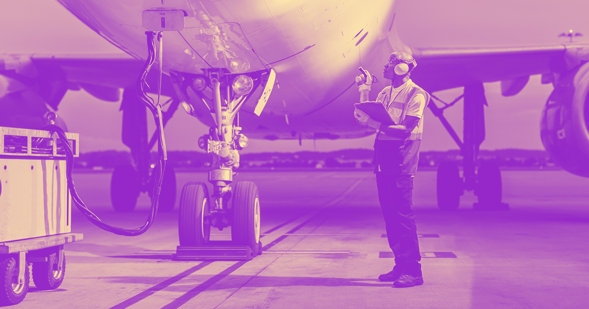 Black Inspecting Plane CEO Action